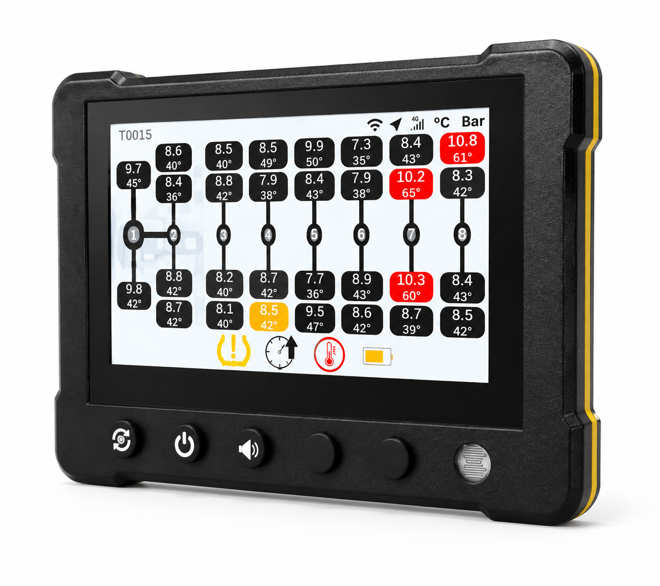 SafeViewPro 胎压监测终端正面图